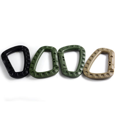 US Initial Payment Tactical D-Ring Molle Clip Keychain Lightweight Plastic Carabiner