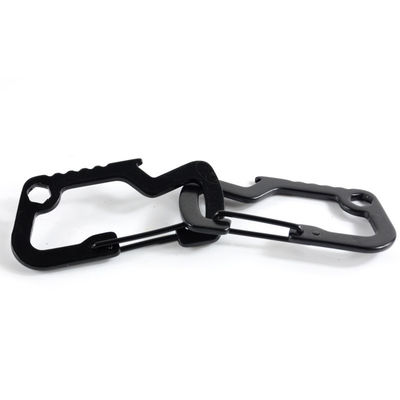 GSD201 Multifunction EDC Tactical Carabiner Hook Zinc Alloy Key Ring for Quick Access
