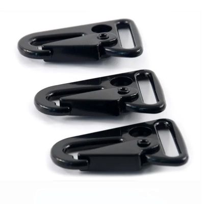 Shipping Cost Zinc Alloy 25mm Keychain Snap Hook Black Carabiner HK Clip for Bags