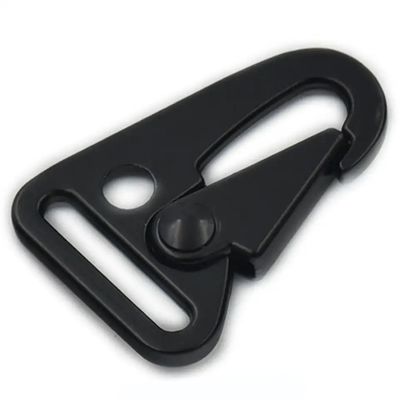 Shipping Cost Zinc Alloy 25mm Keychain Snap Hook Black Carabiner HK Clip for Bags