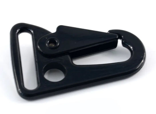 Shipping Cost Zinc Alloy 25mm Keychain Snap Hook Black Carabiner HK Clip for Bags