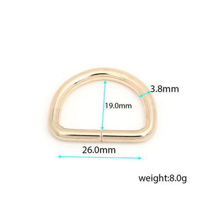 US 20mm 25mm Gold Metal D Ring Buckle Bag Accessories with 30 Days Return Policy