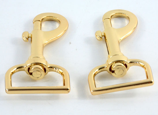 25mm Gold Swivel Dog Snap Hook Custom Zinc Alloy Metal Dog Hook SDR567 Plating Chrome