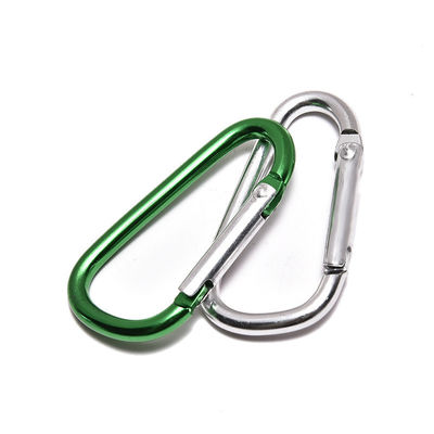 5cm D Shape Aluminum Round Carabiner Outdoor Spring Snap Hooks and Sturdy for Outdoor