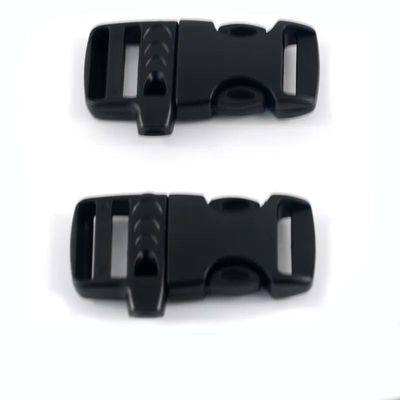 Customization 20mm Adjustable Emergency Paracord Plastic Side Release Whistle Buckle