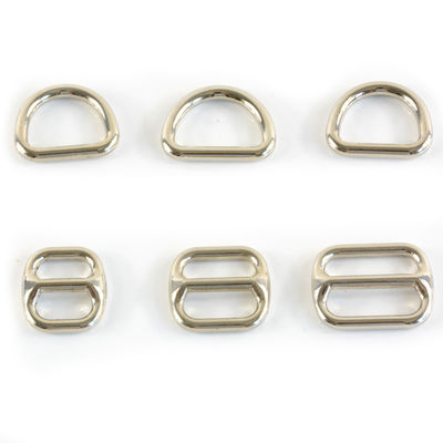 Package Size 3.00cm * 2.00cm * 0.50cm Silver Metal D Ring Tri Glide Slider 20mm 25mm