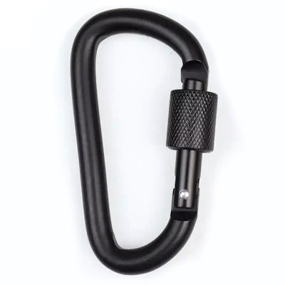 8.00cm * 5.00cm * 1.00cm Package Size D Shape Aluminum Mini Keychain Carabiner Clip 1