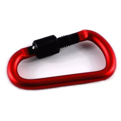 8.00cm * 5.00cm * 1.00cm Package Size D Shape Aluminum Mini Keychain Carabiner Clip 1