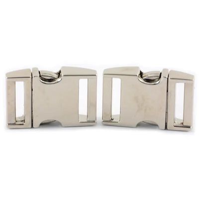 WET689 20mm Metal Release Curved Buckle Zinc Alloy Side Release Buckle for Handbag