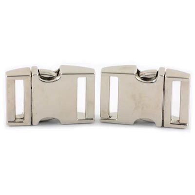 Side Release Style Metal Dog Collar Alloy Curved Quick Release Buckle 5/8&quot; US 1/Piece