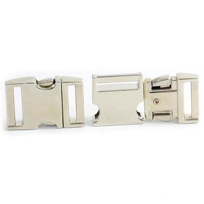 Side Release Style Metal Dog Collar Alloy Curved Quick Release Buckle 5/8&quot; US 1/Piece