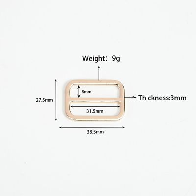Adjustable Zinc Alloy Metal Tri Glide Slider Buckle 20mm 25mm 38mm for Shipping Cost
